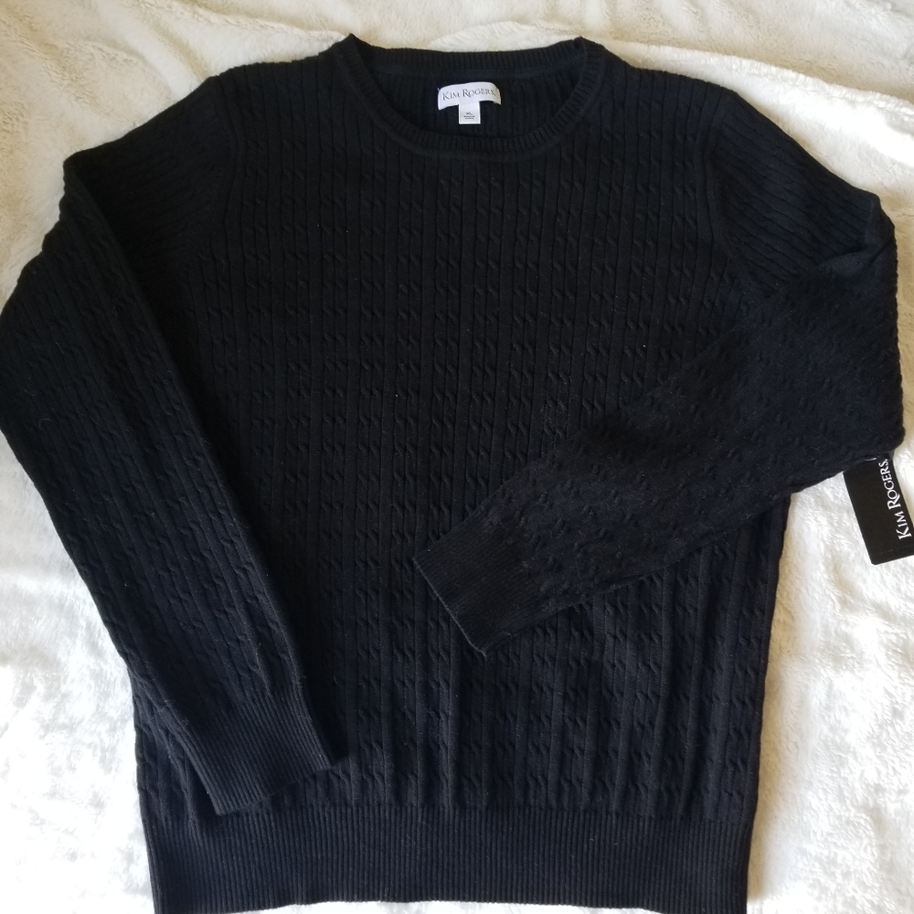 NWT black sweater